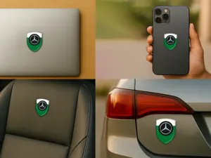 Mercedes Wasserfestes Etikett Premium Universal Anpassbar